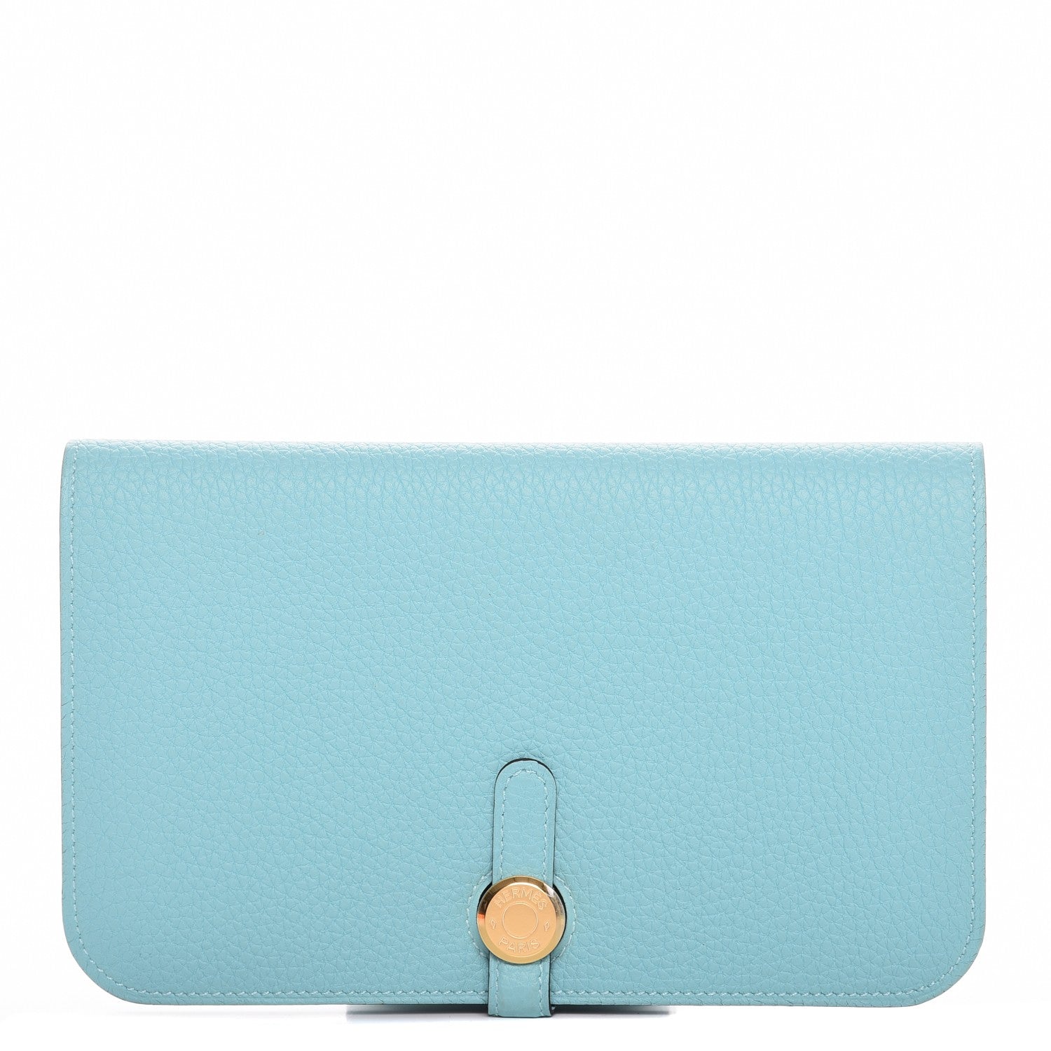 Hermes Togo Dogon Duo Wallet Bleu Atoll 1 of 10
