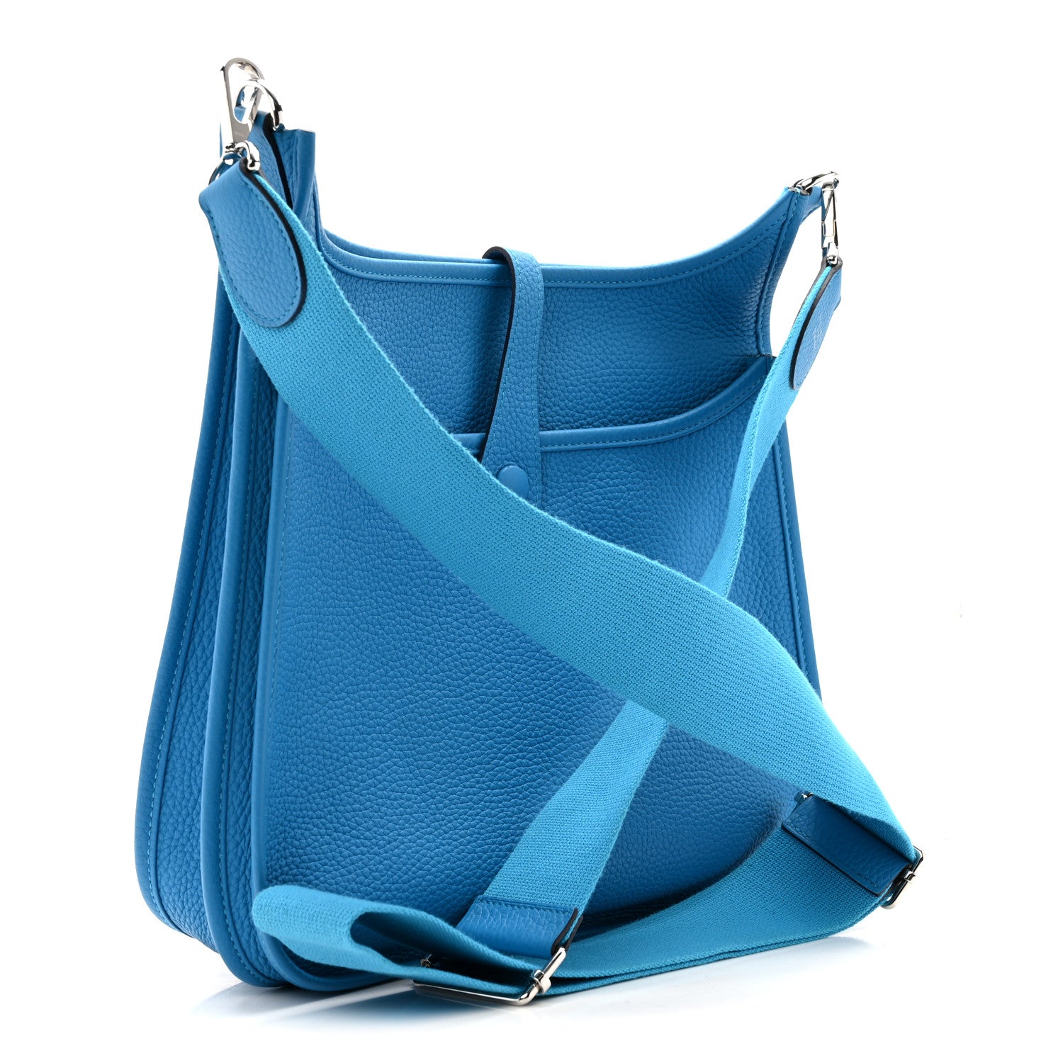 Hermes Taurillon Clemence EVELYNE III PM Bleu Frida 3 of 14