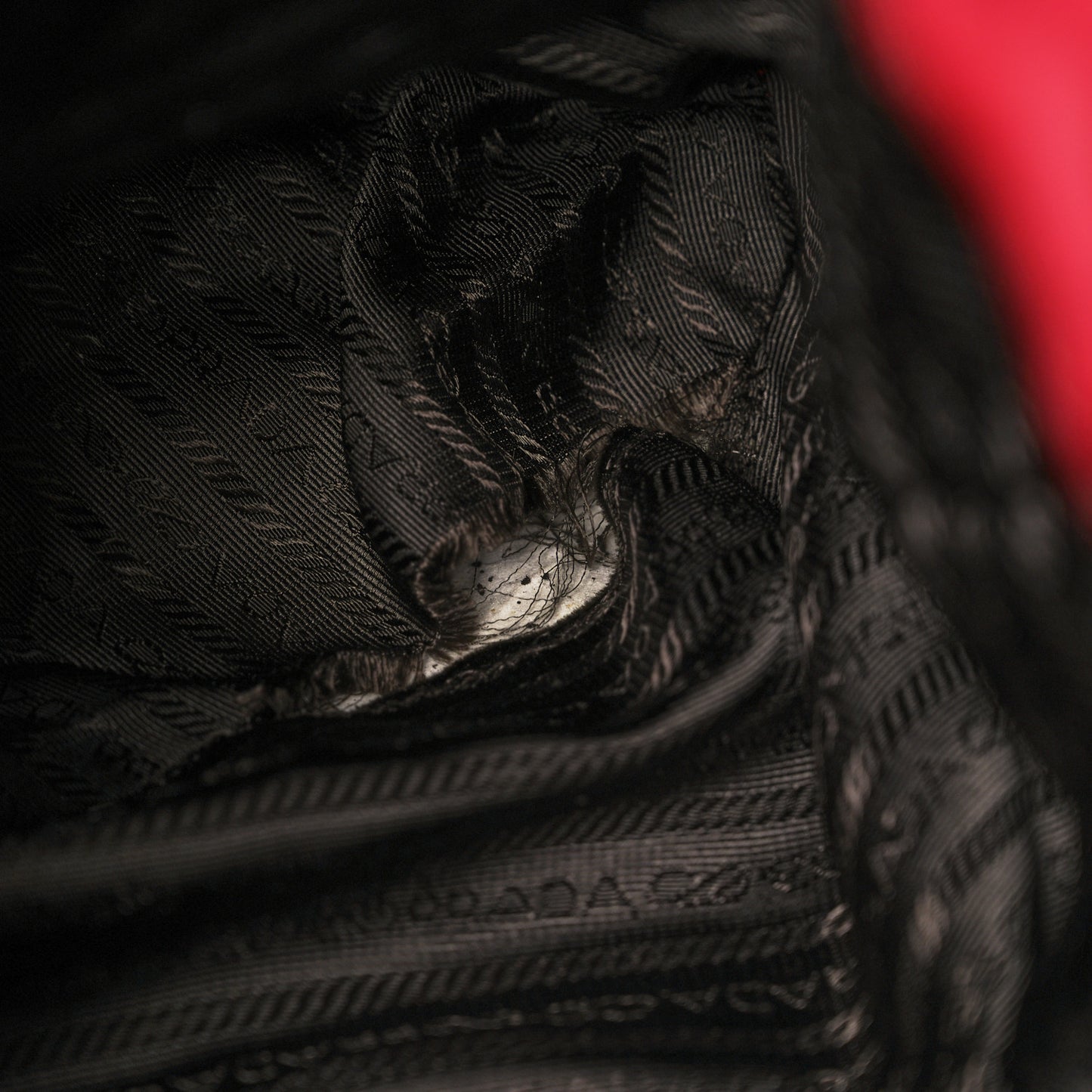 Nylon Vela Single Buckle Backpack Rosso