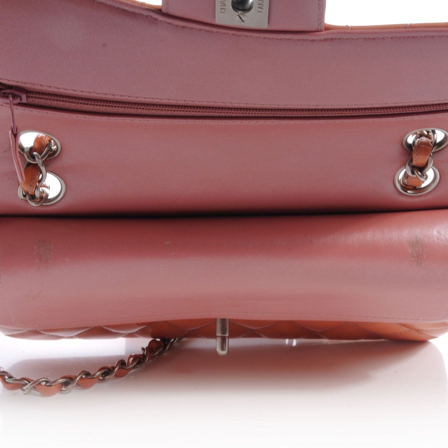 Chanel Patent Small Double Flap Rose Clair 9 of 9