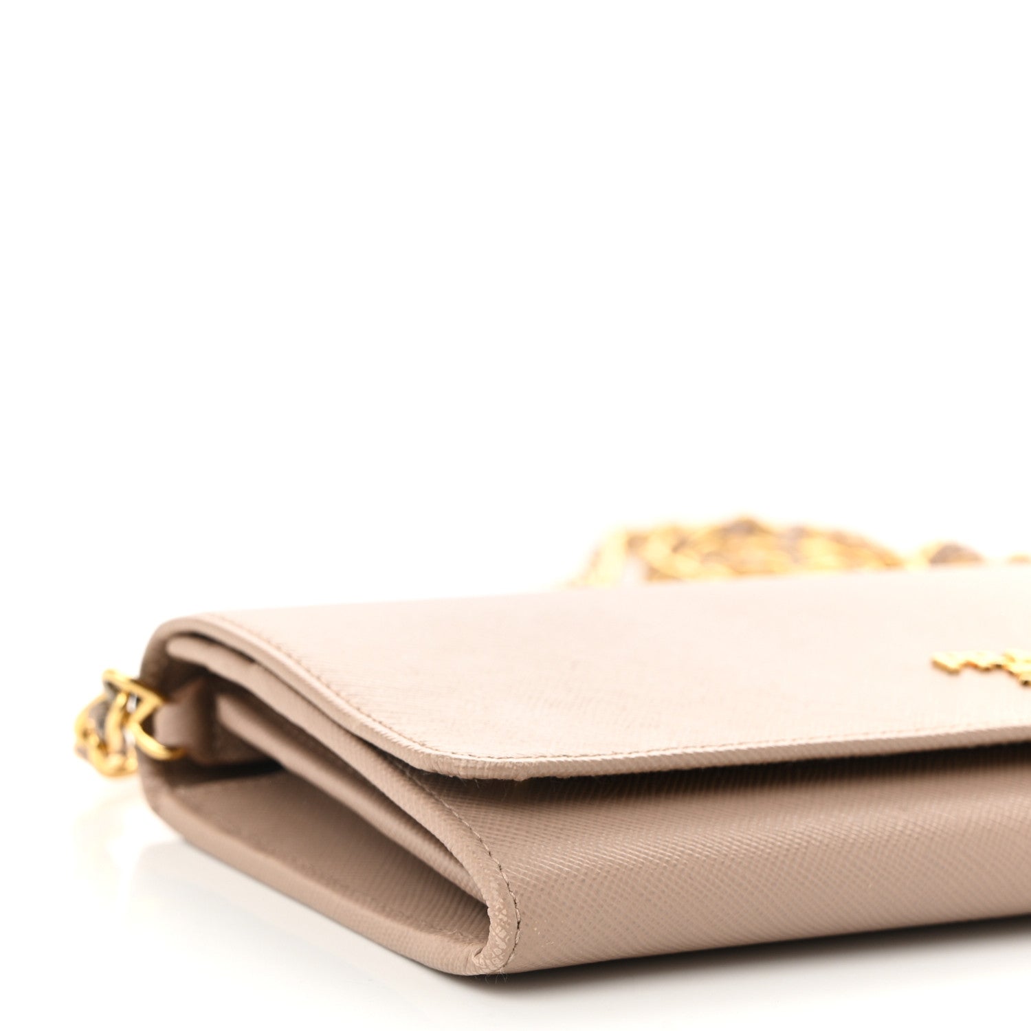 Prada Saffiano Metal Oro Chain Wallet Cammeo 8 of 10