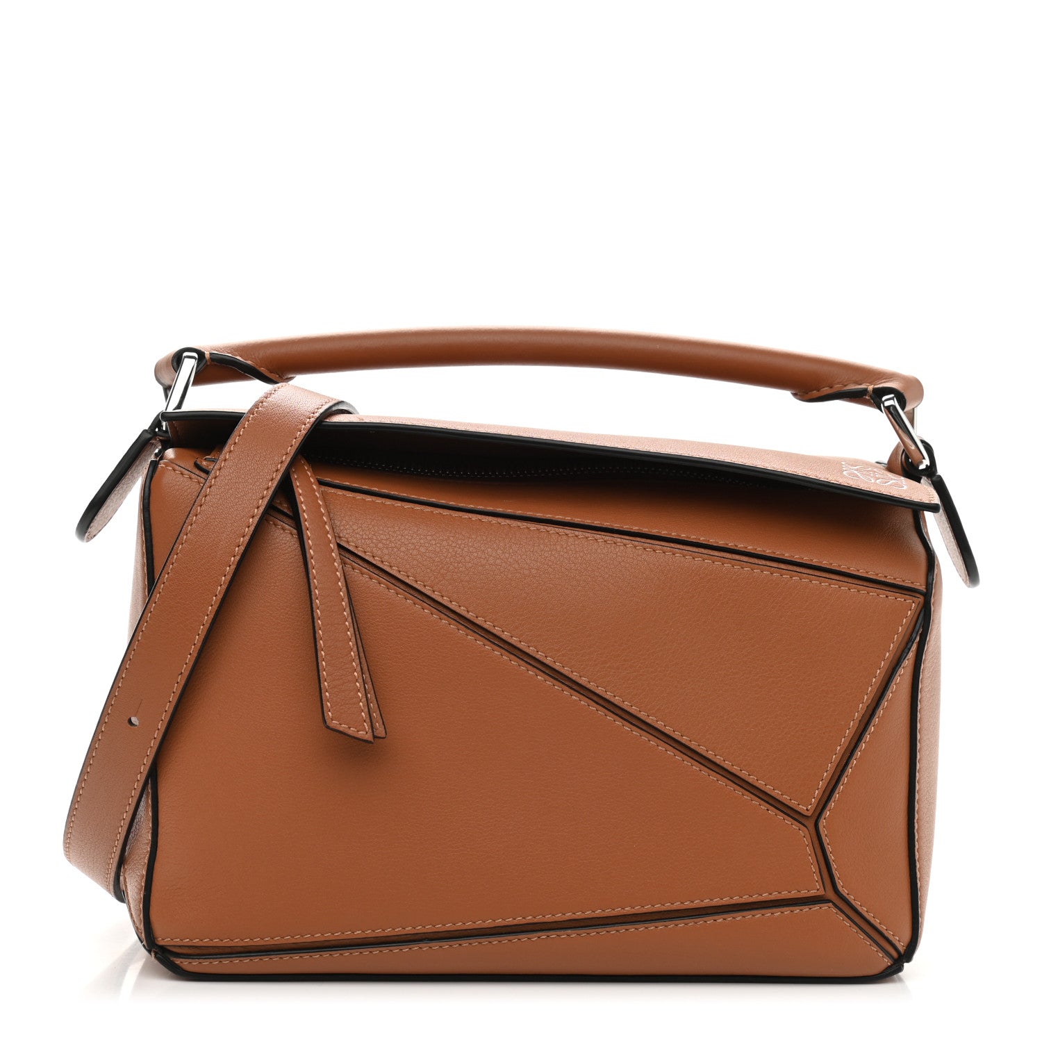 Loewe Calfskin Small Puzzle Bag Tan 1 of 10