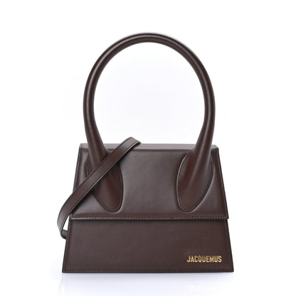Jacquemus Smooth Calfskin Le Grand Chiquito  Dark Brown 1 of 7