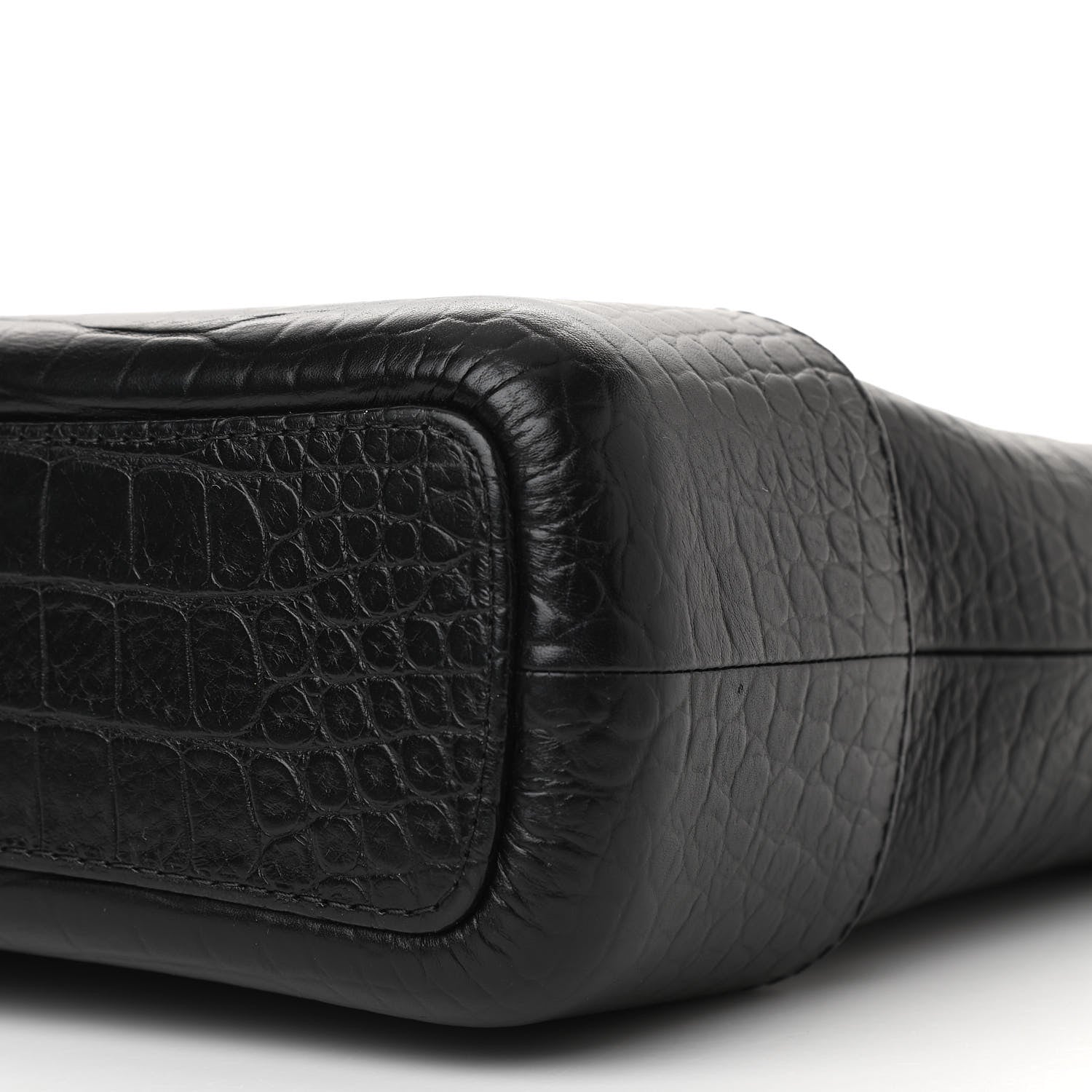 Chanel Crocodile Embossed Calfskin Medium Gabrielle Cocodile Hobo Black 10 of 10