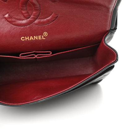 Chanel Lambskin Quilted Medium Double Flap Black 5 of 9