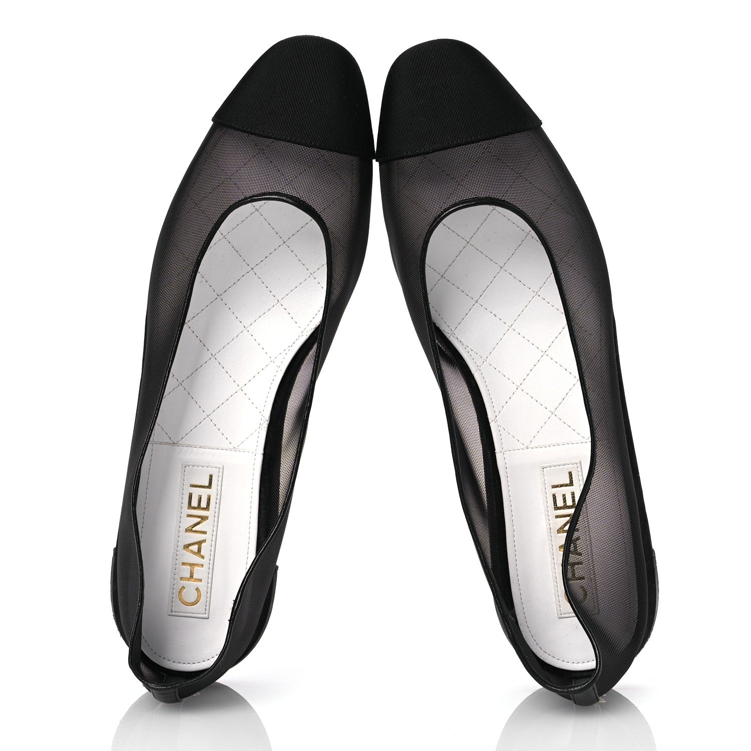 Chanel Mesh CC Ballerina Flats 41 Black 2 of 12