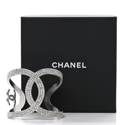 Chanel Crystal CC Cuff Silver 5 of 5
