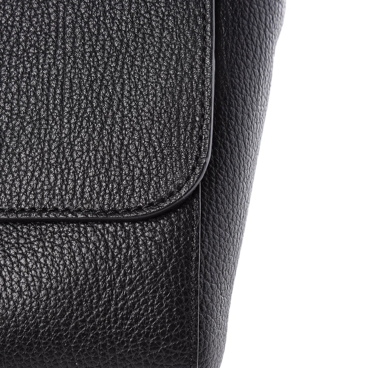 Glossy Goatskin Medium Lily Black