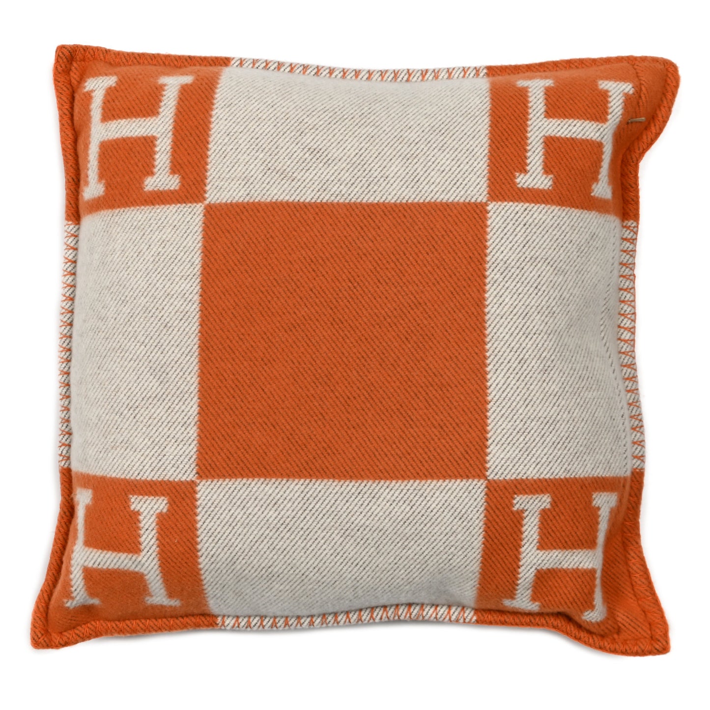 Wool Cashmere Avalon Pillow PM Ecru Potiron