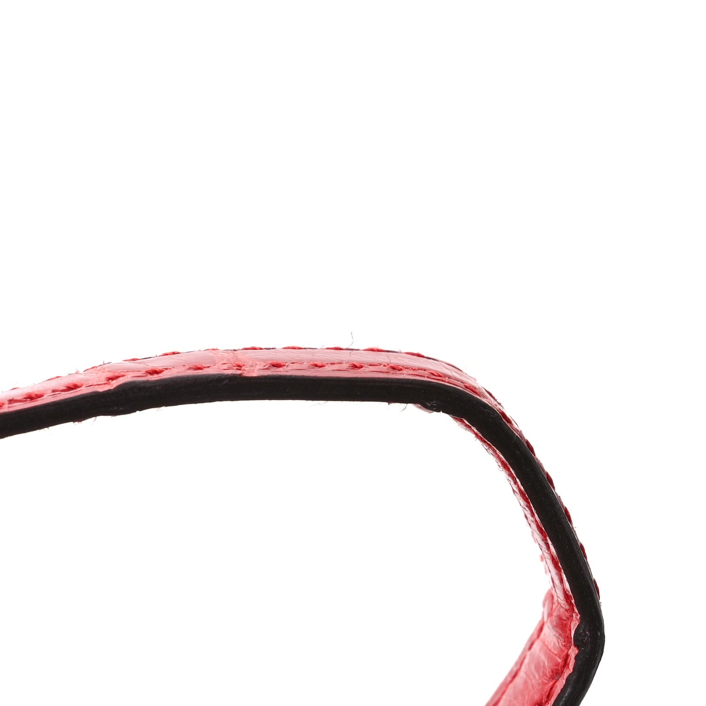 Shiny Alligator Constance 18 Rouge de Coeur