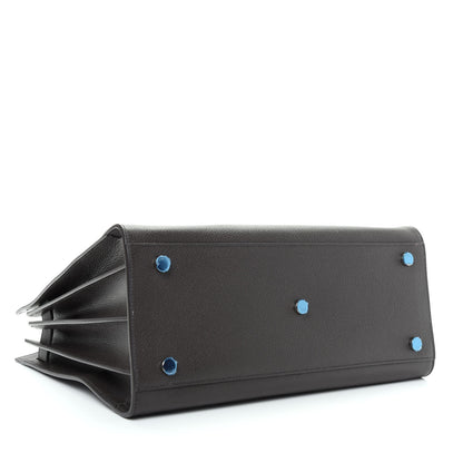 Saint Laurent Grained Calfskin Small Sac De Jour Coal 4 of 8