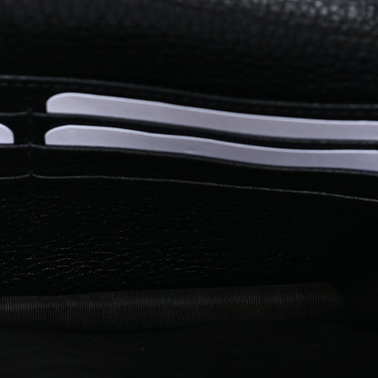 Gucci Pebbled Calfskin Soho Wallet on Chain Black 4 of 8