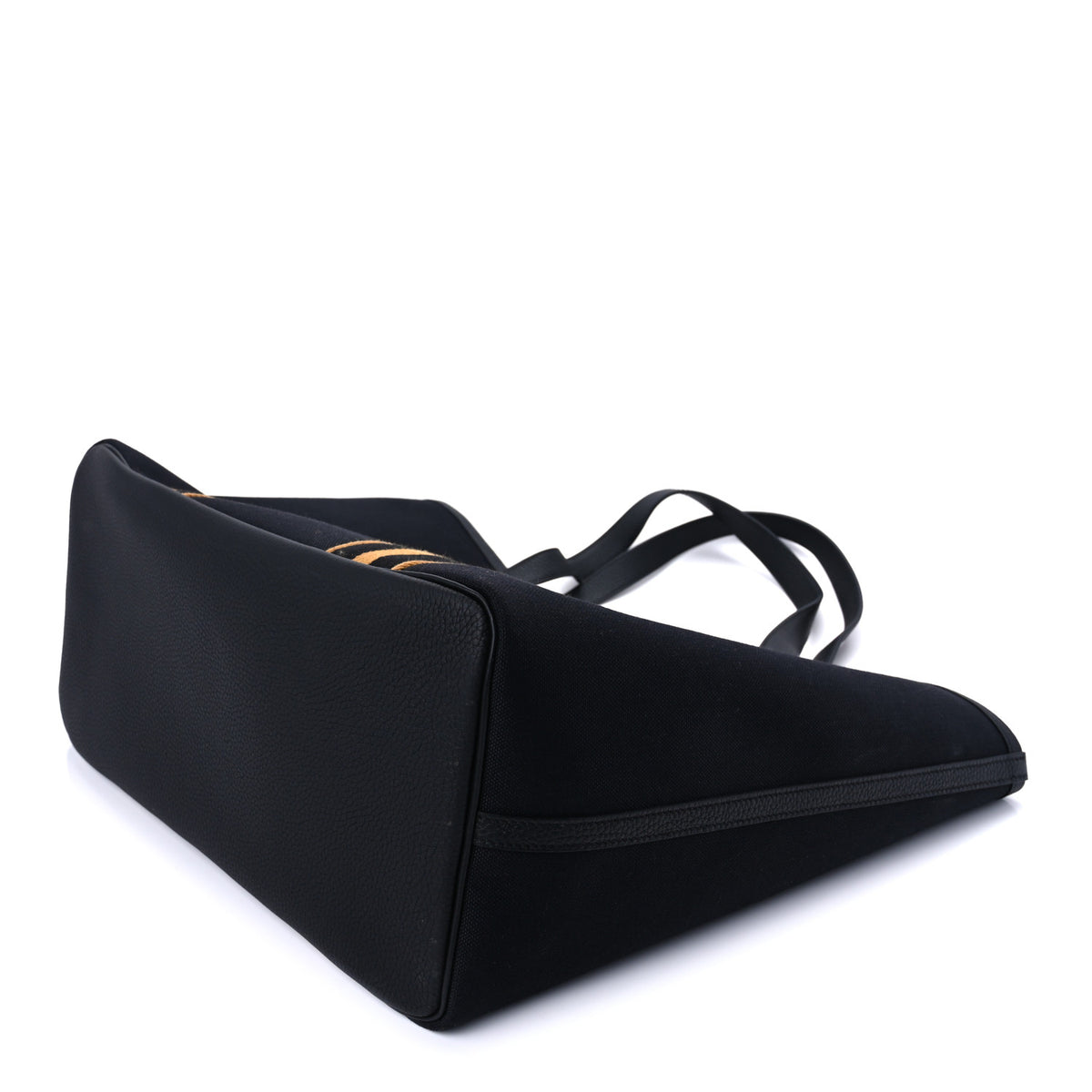 Militaire Canvas Taurillon Clemence Wooly Wooly Pursangle MM Tote Black