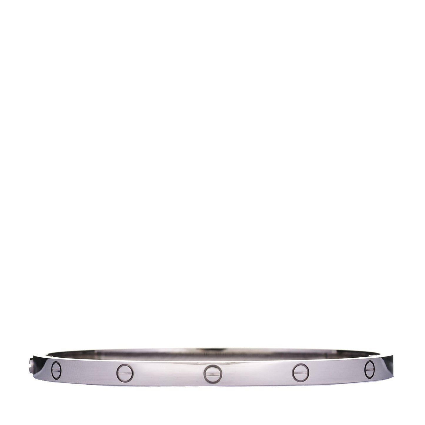 18K White Gold Small LOVE Bracelet 16