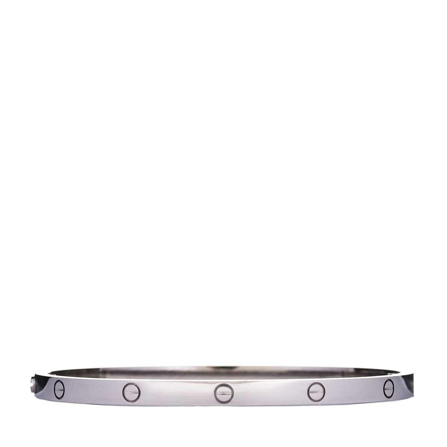 Cartier 18K White Gold Small LOVE Bracelet 16 2 of 3