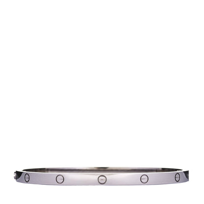 Cartier 18K White Gold Small LOVE Bracelet 16 2 of 3