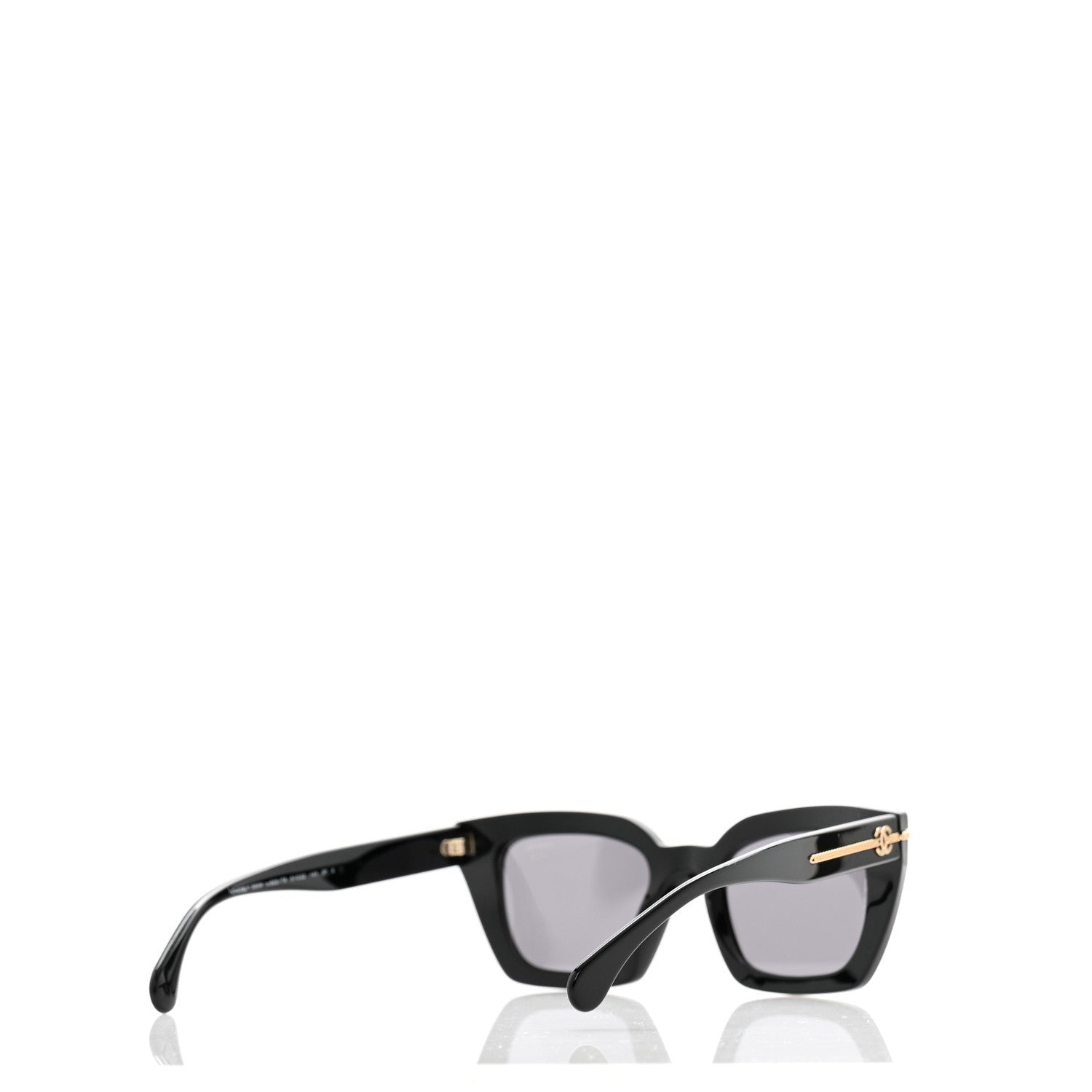 Chanel Acetate Square Sunglasses 5509-A Black 4 of 7