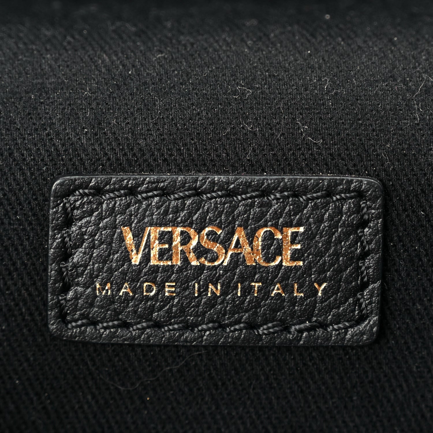 Versace Grained Calfskin La Medusa Mini Shoulder Bag Black 5 of 9
