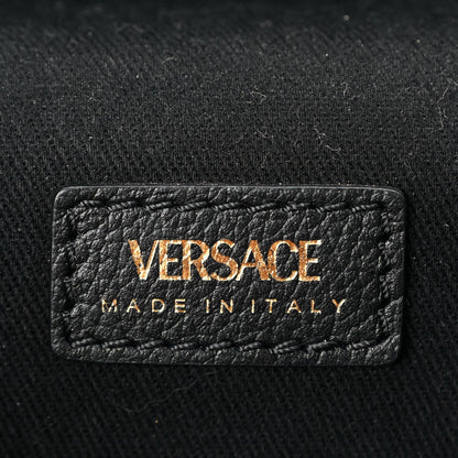 Versace Grained Calfskin La Medusa Mini Shoulder Bag Black 5 of 9