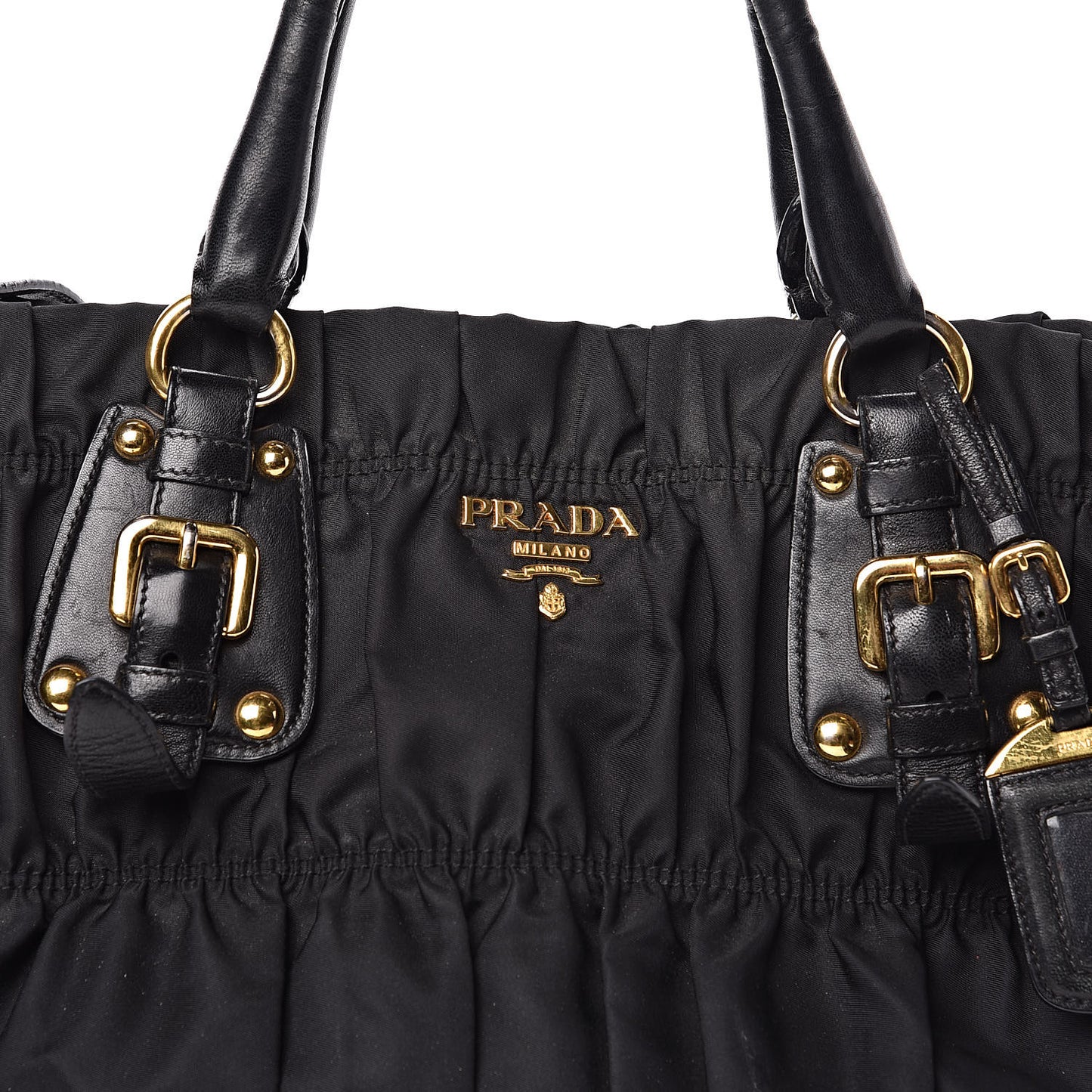 Tessuto Nylon Gaufre Tote Black