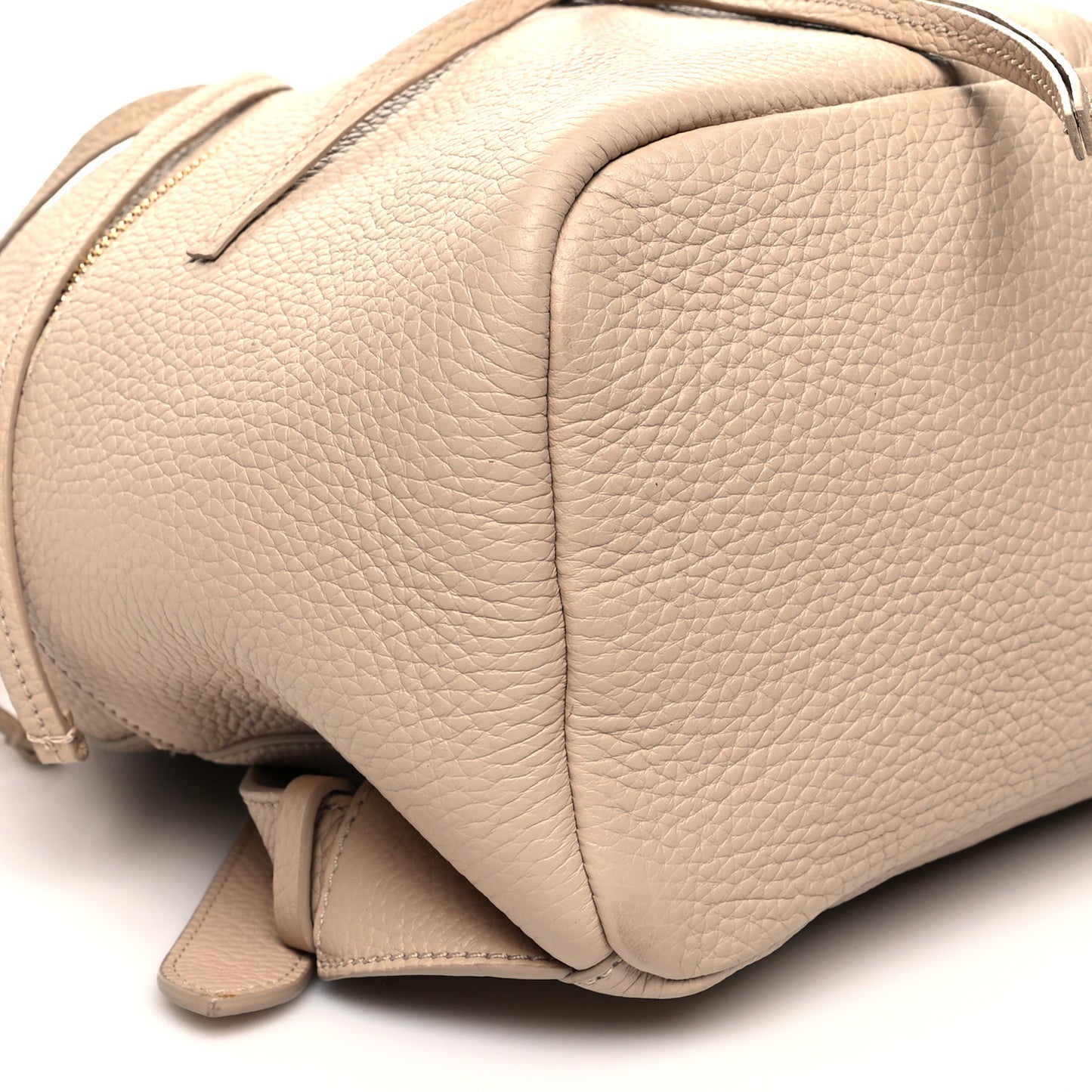 Grained Calfskin Backpack Macadamia