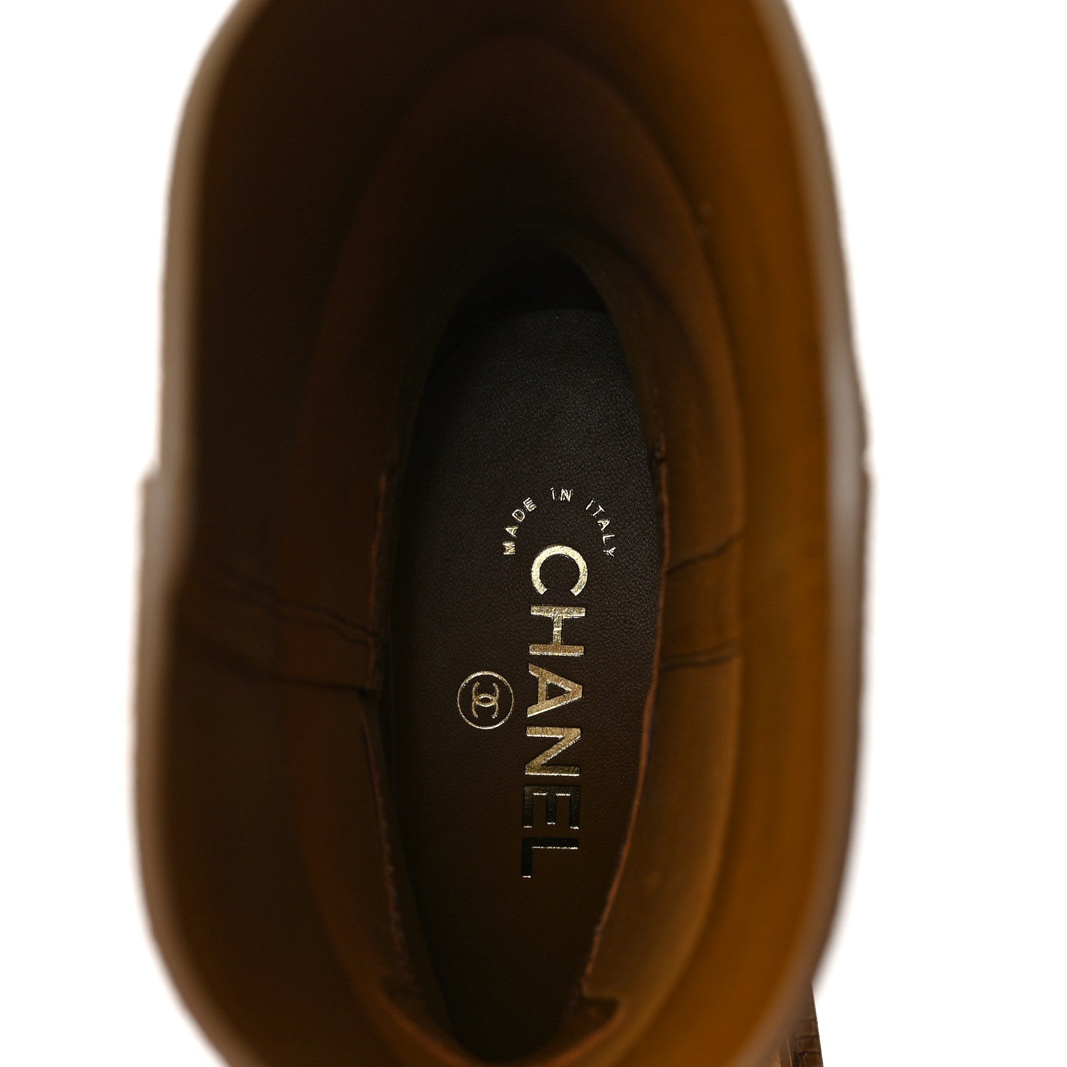 Chanel Suede Quilted Cap Toe Boots 36 Brown 7 of 9