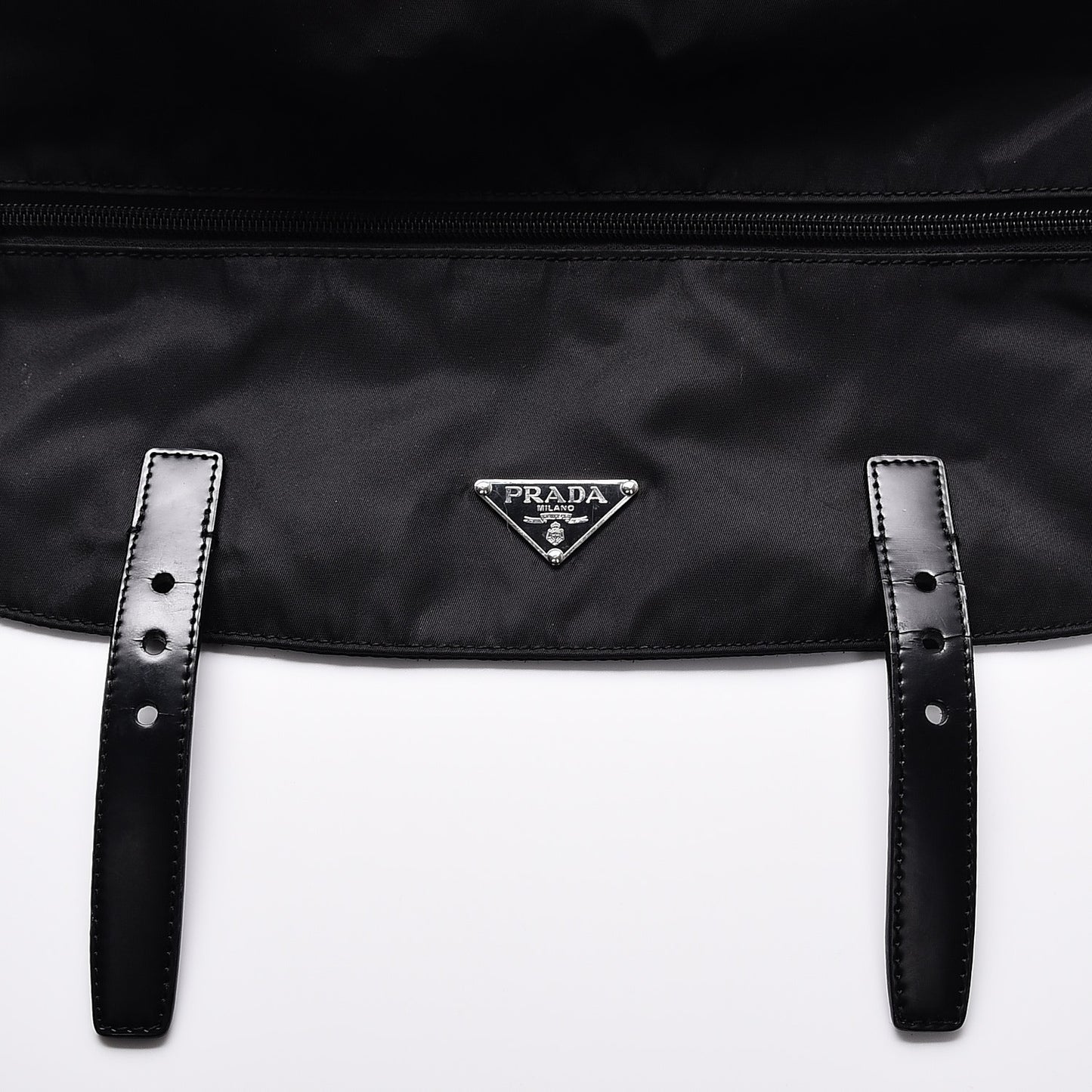 Nylon Vela Messenger Bag Black