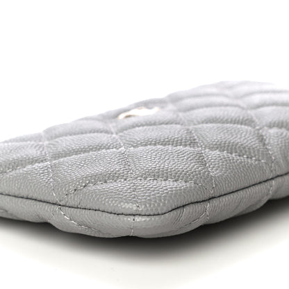 Chanel Caviar Quilted Small Cosmetic Case Grey 9 of 11