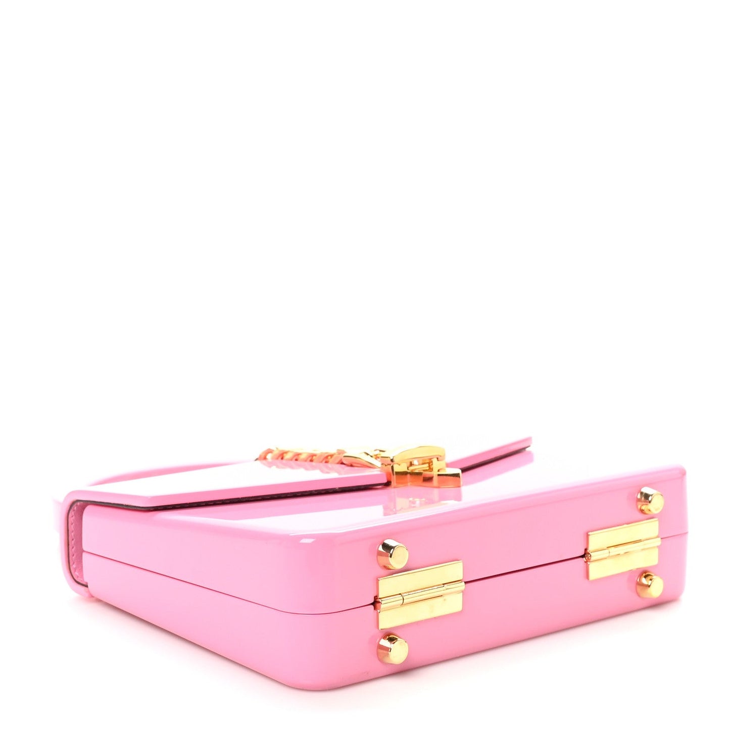 Plexiglass Mini Sylvie 1969 Top Handle Bag Pink