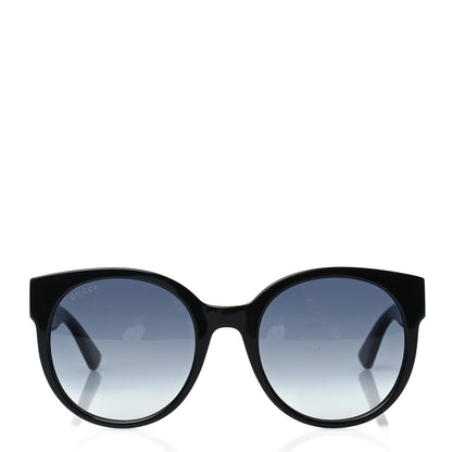 Gucci Acetate Round Sunglasses GG0035SN Black 2 of 6