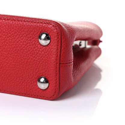 Louis Vuitton Taurillon Capucines BB Rubis 10 of 10