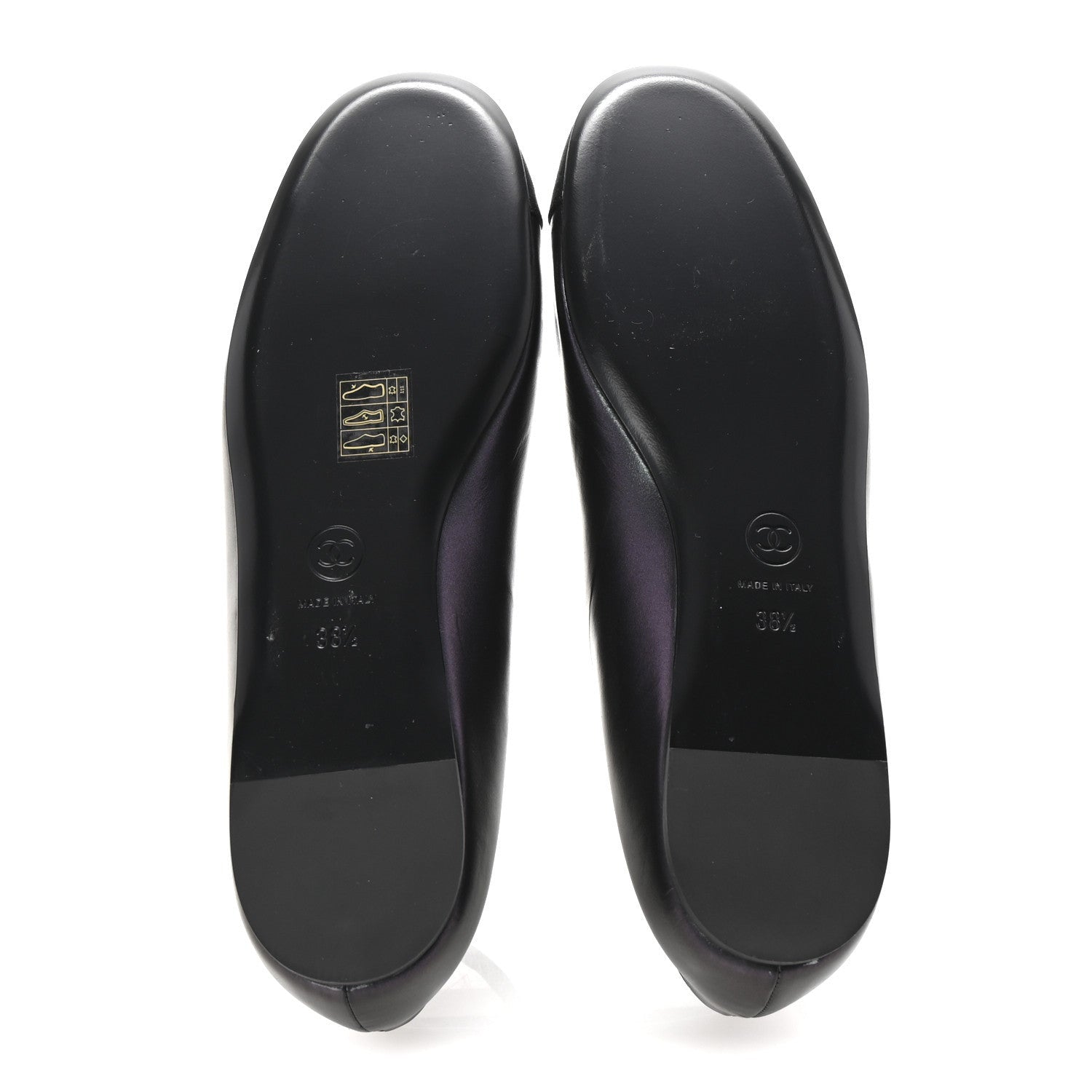 Chanel Lambskin Grosgrain Pearl Mary Jane Flats 38.5 Black 6 of 7