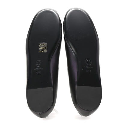 Chanel Lambskin Grosgrain Pearl Mary Jane Flats 38.5 Black 6 of 7