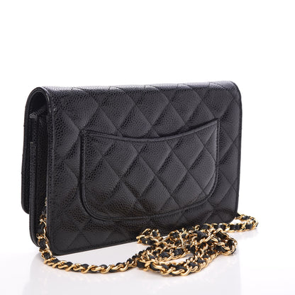 Chanel Caviar Quilted Wallet On Chain WOC Black 3 of 9