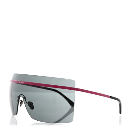 Chanel Metal Shield Sunglasses L3741 Pink 1 of 8