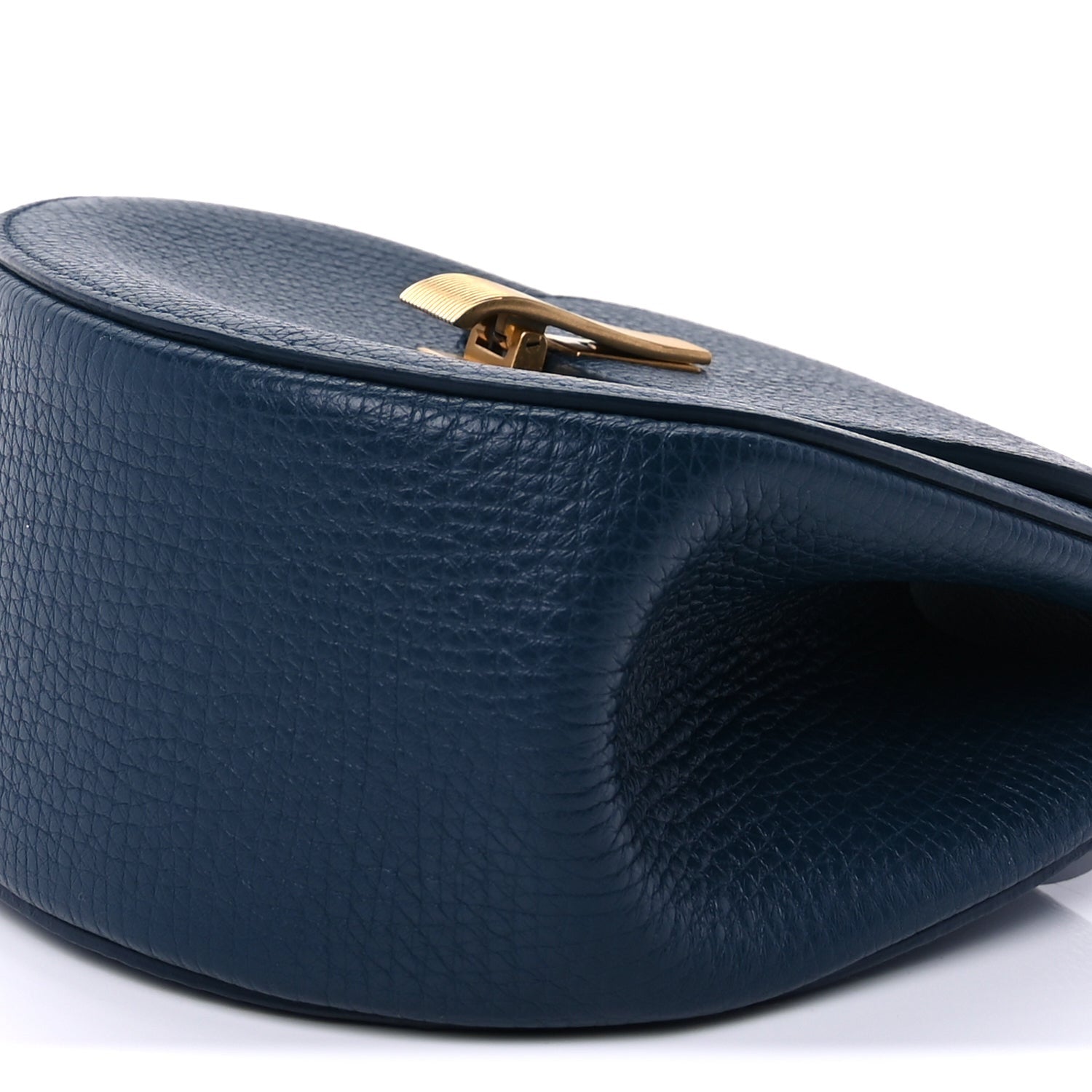 Bottega Veneta Palmellato Calfskin Rounded Belt Bag  Navy 8 of 8