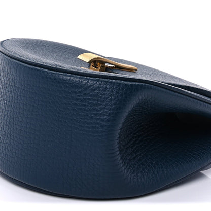 Bottega Veneta Palmellato Calfskin Rounded Belt Bag  Navy 8 of 8