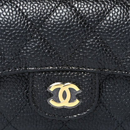 Chanel Caviar Quilted Flap Card Holder Black 9 of 9
