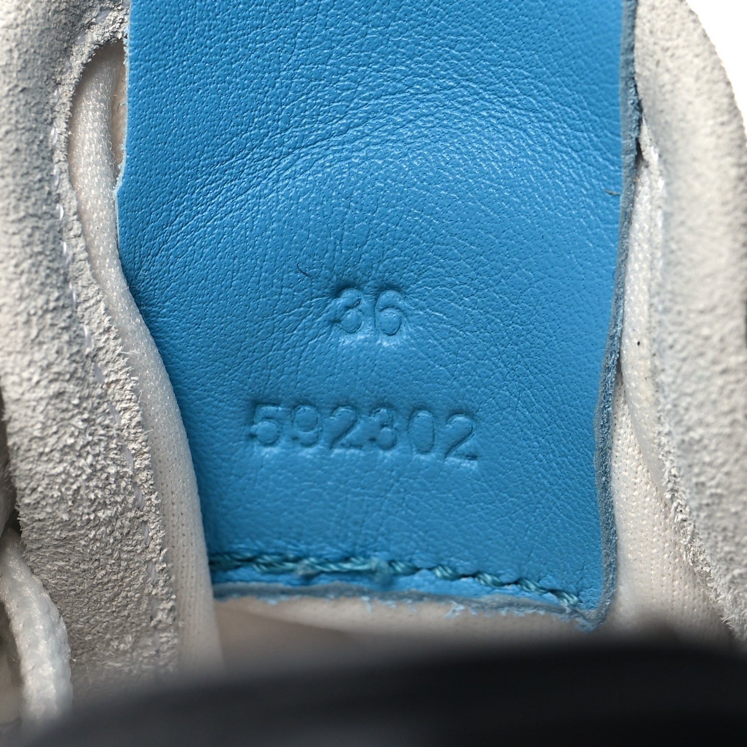 Loewe Fabric Suede Flow Retro Runner Sneakers 36 White Blue 6 of 7