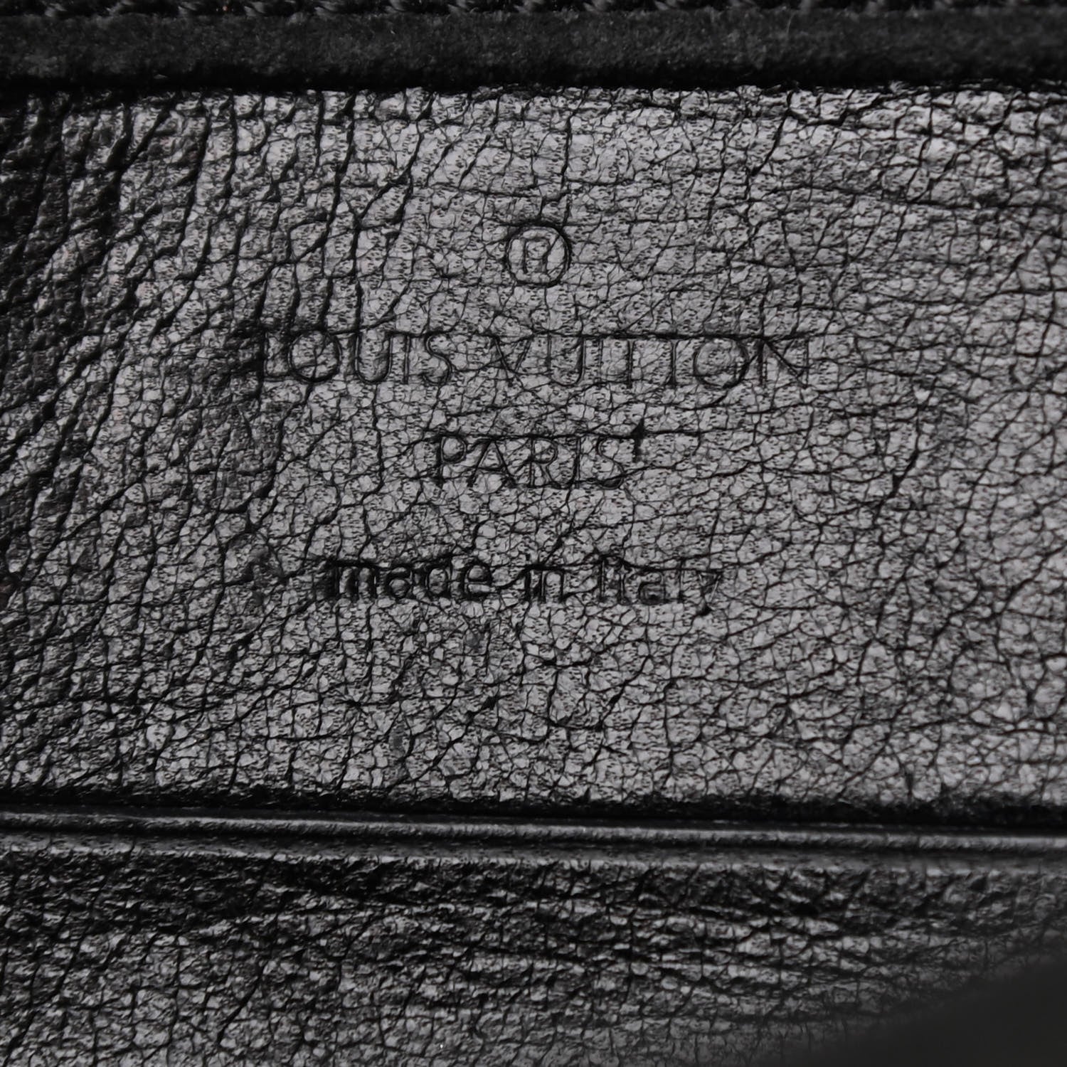 Louis Vuitton Suede SC Slim Clutch Coal 7 of 7