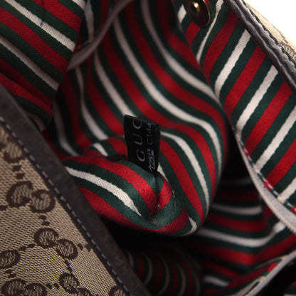 Gucci Monogram Medium New Britt Hobo Dark Brown 8 of 18