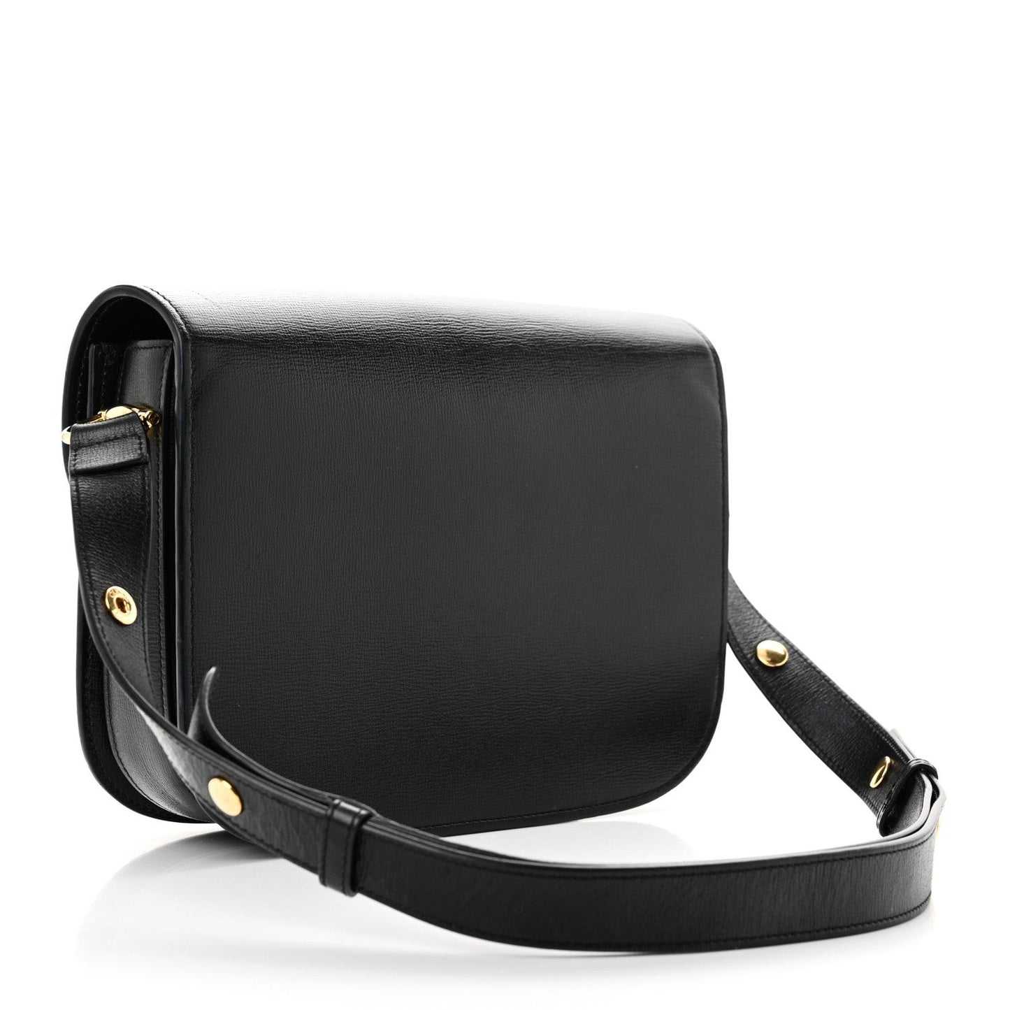 Azalea Calfskin Horsebit 1955 Shoulder Bag Black
