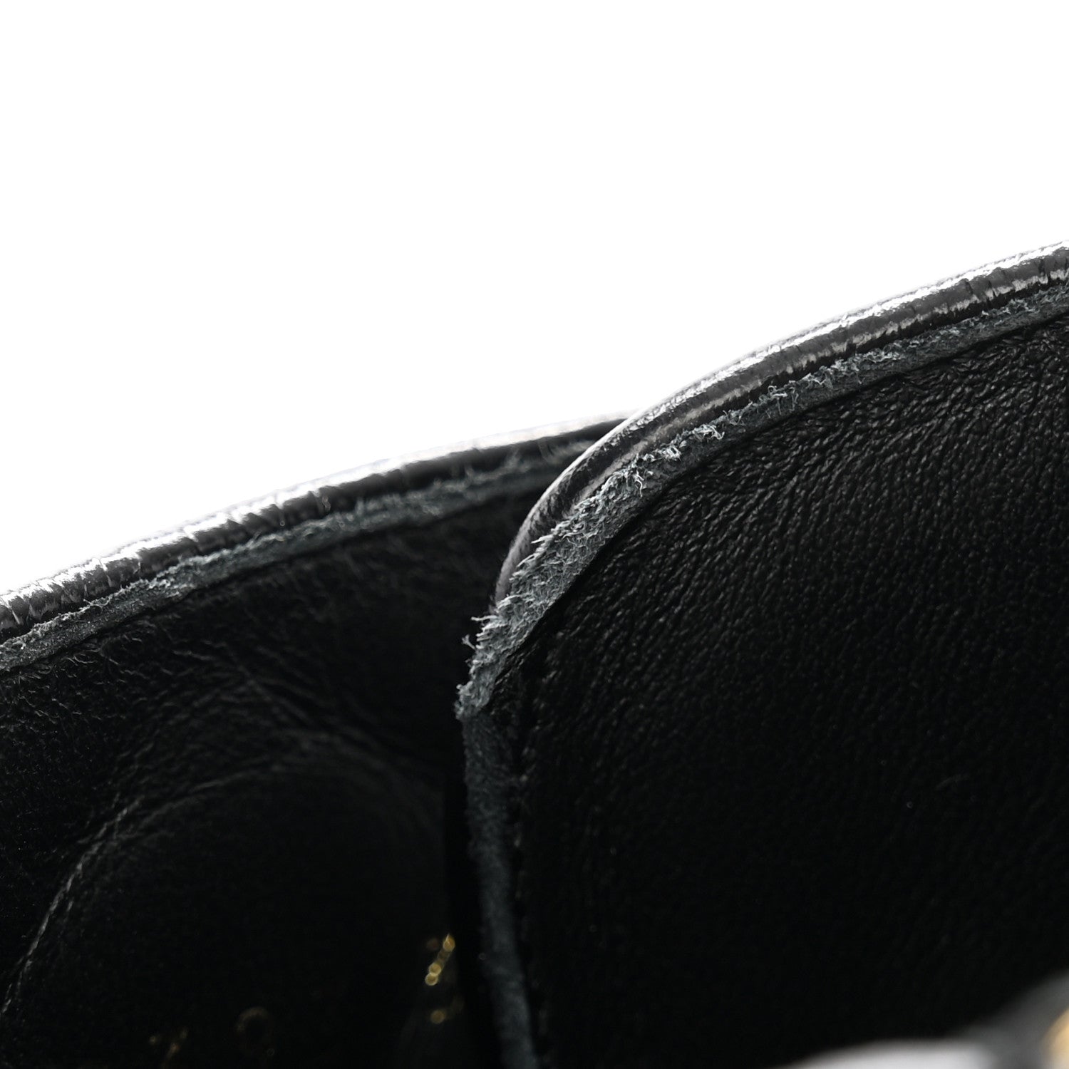 Chanel Shiny Calfskin Patent Quilted Chain Lace Up Combat Boots 36 Black 9 of 12