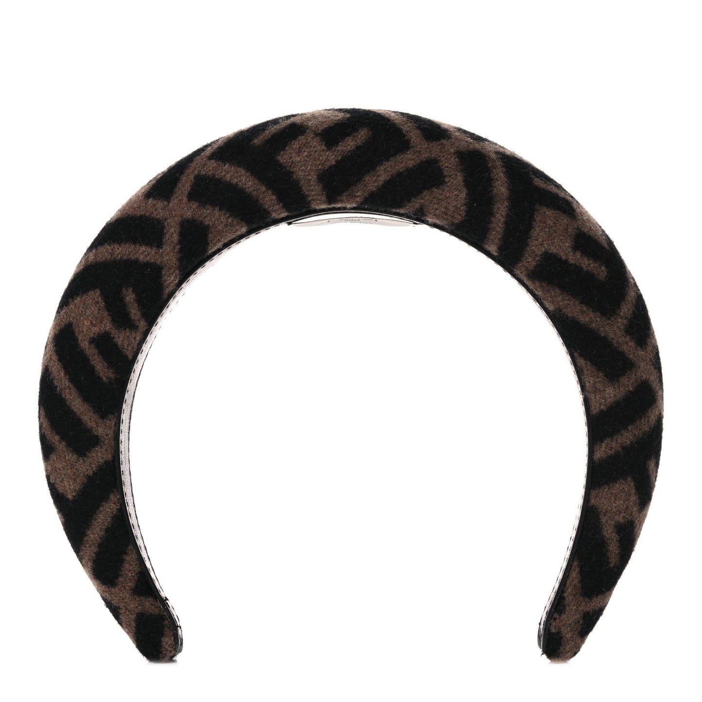 Wool Cashmere FF Logo Headband Tobacco