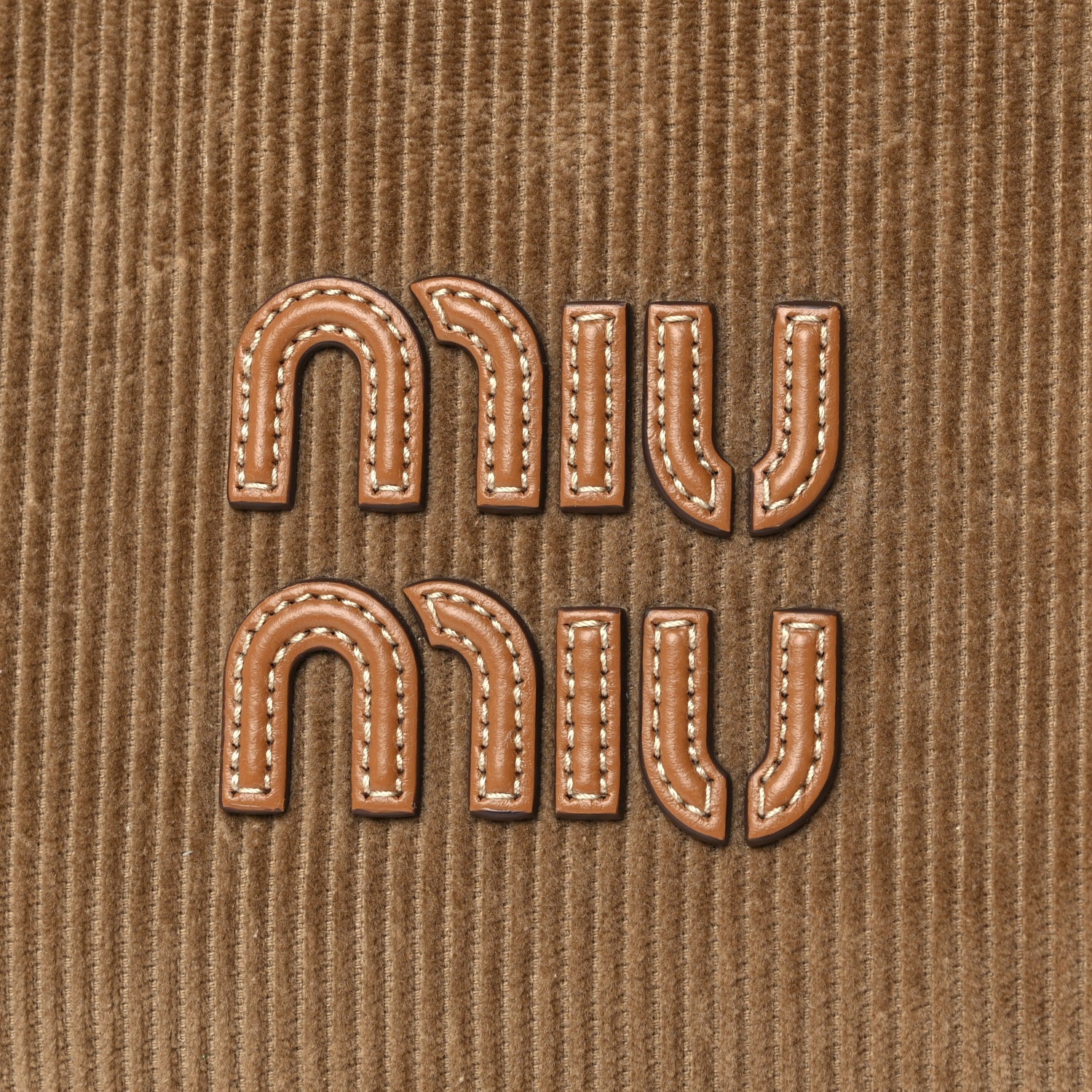 Miu Miu Corduroy Large Beau Top Handle Bag Cinnamon 6 of 8