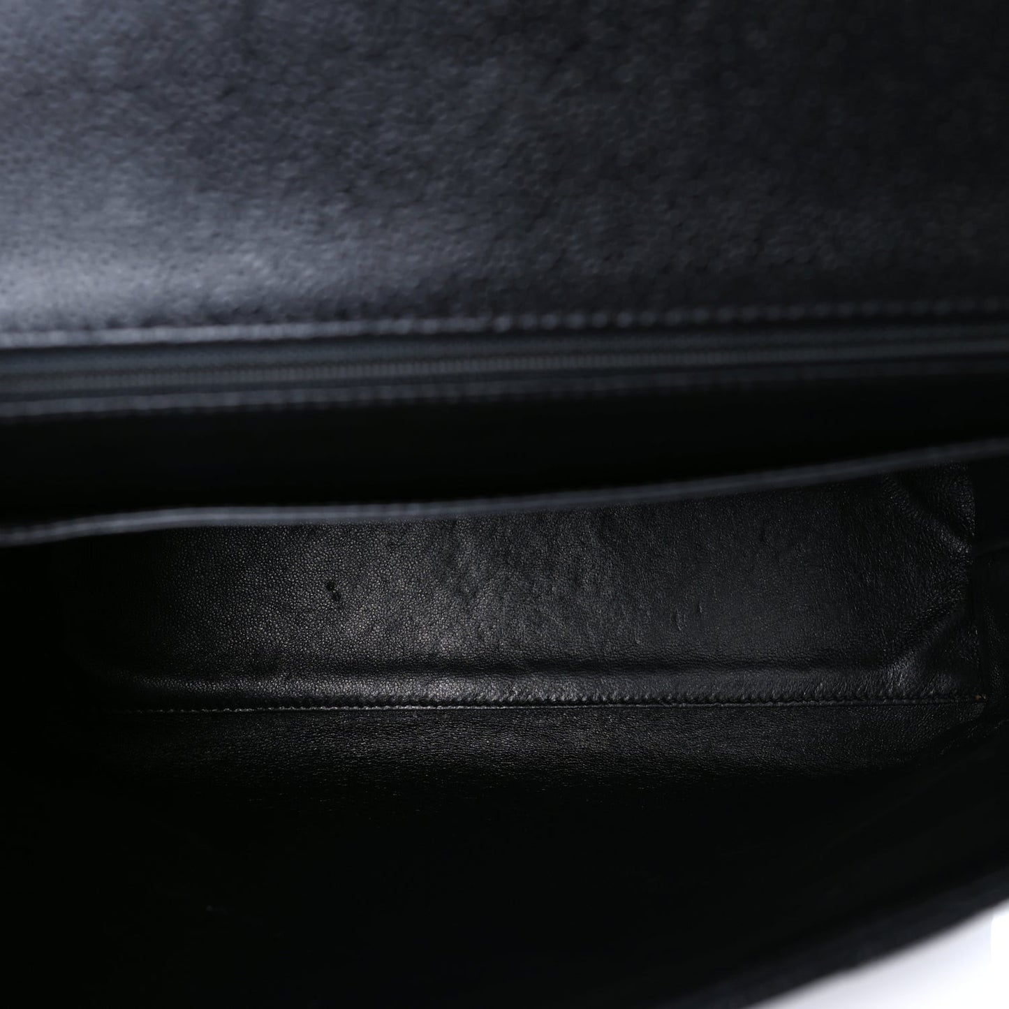 Caviar Quilted Jumbo Kelly Flap  Black