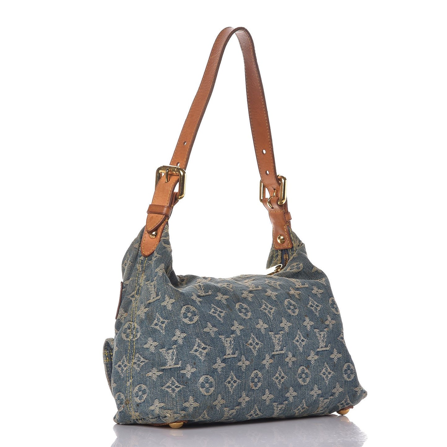 Monogram Denim Baggy PM Blue