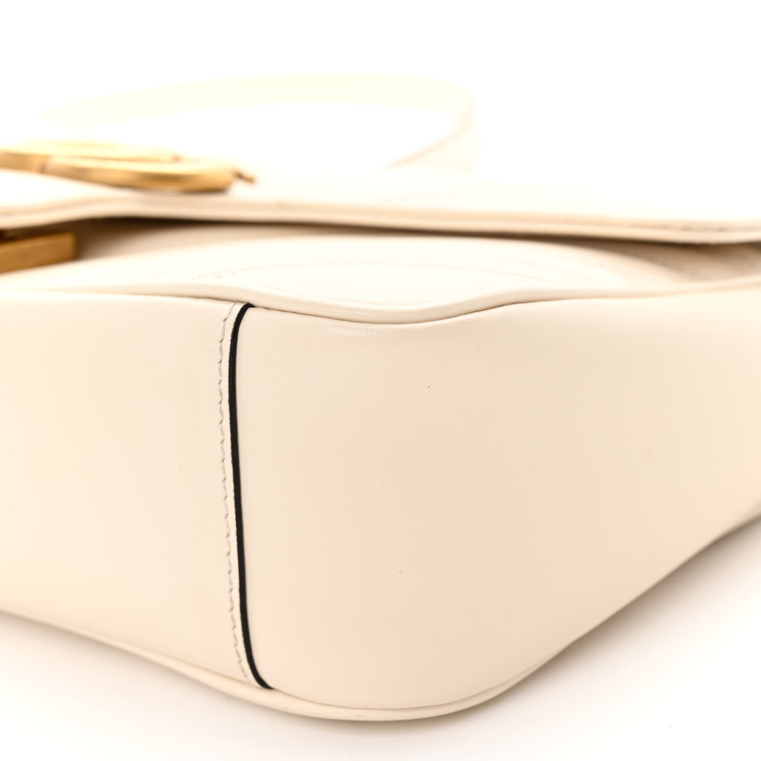 Gucci Calfskin Matelasse Small GG Marmont Shoulder Bag White 9 of 9