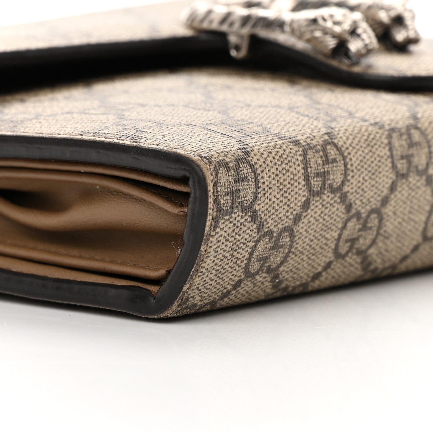 Gucci GG Supreme Monogram Mini Dionysus Chain Wallet Beige Taupe 9 of 22