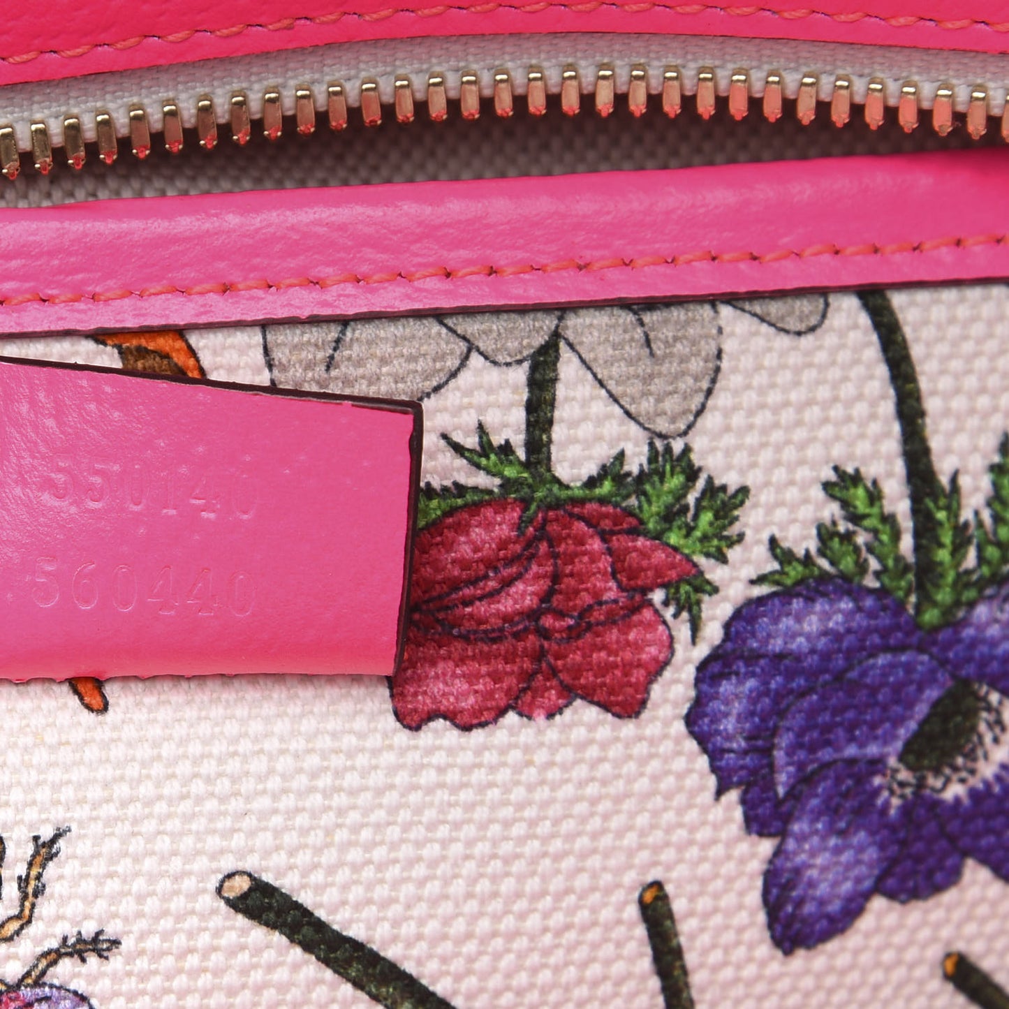 Canvas Large Flora Tote Pink Multicolor Fuchsia